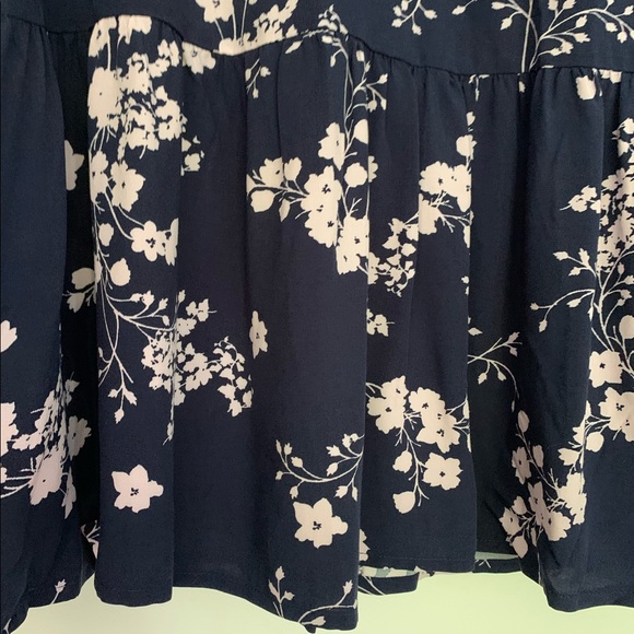 Gap Factory Blue Floral Womens Tie Waist Dress NWT - Picture 6 of 9